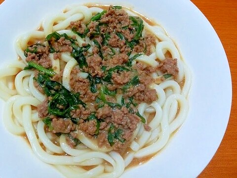 肉みそうどん